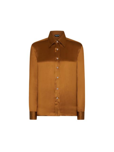 FLUID CHARMEUSE SILK SHIRT