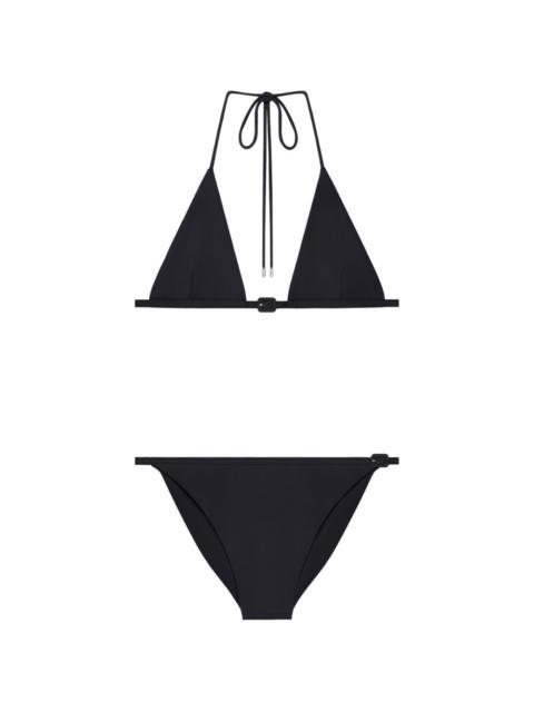 courrèges buckle-detail bikini
