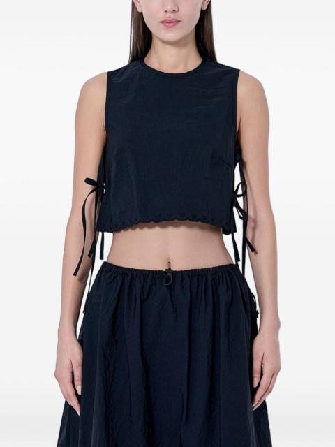 CECILIE BAHNSEN CBFeeba scalloped-hem side-tie top