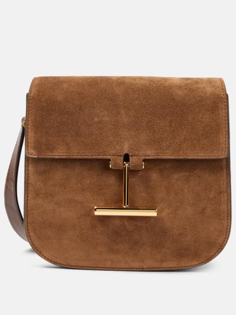 Tara Mini leather and suede crossbody bag