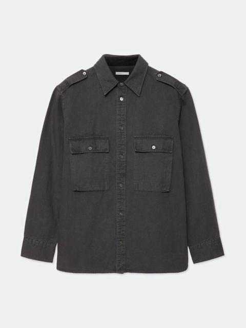 ALLSAINTS HART OVERSIZED COTTON-LINEN BLEND SHIRT
