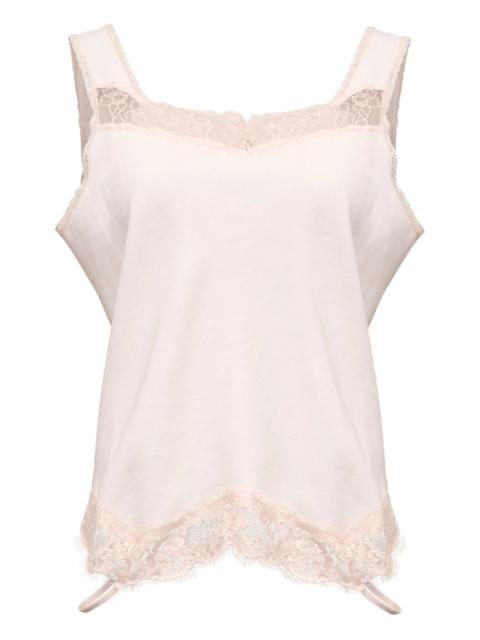 MM6 Maison Margiela Mm6 Maison Margiela Lace Trim Top