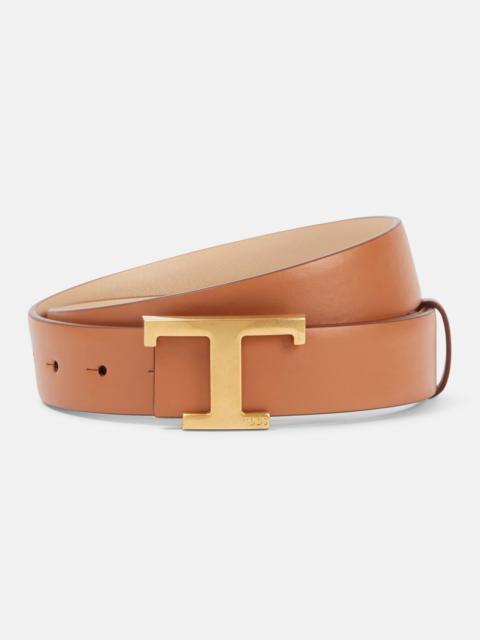 Tod's T Timeless reversible leather belt