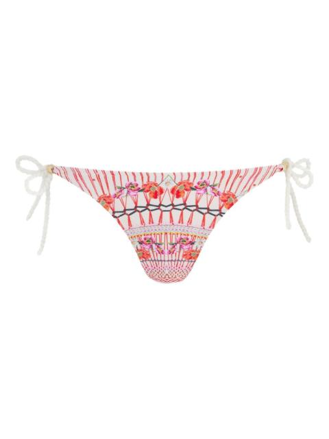 Temperley London Pomegranate floral-print bikini bottom
