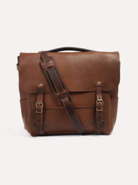 Bleu de Chauffe ECLAIR L POSTMAN BAG  -  AMBER BROWN