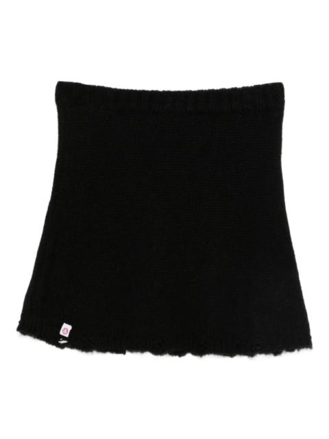 CHARLES JEFFREY LOVERBOY knitted mini skirt