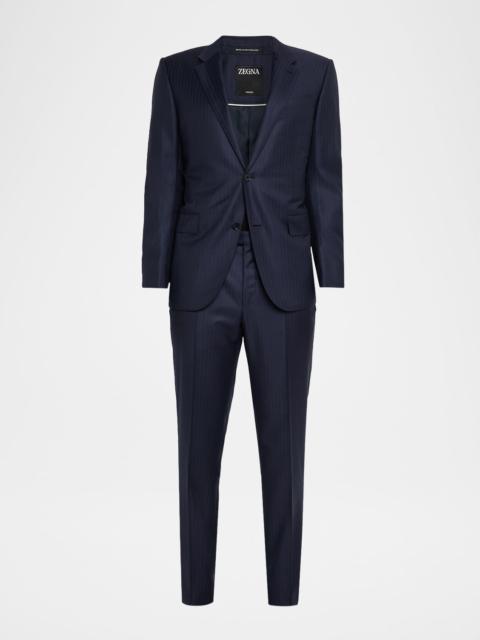 ZEGNA Men's Trofeo Wool Tonal Stripe Two-Piece Suit