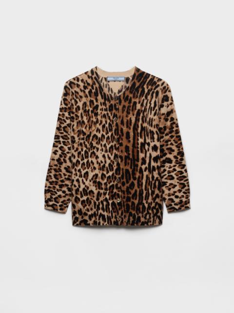 Prada Printed cashmere cardigan