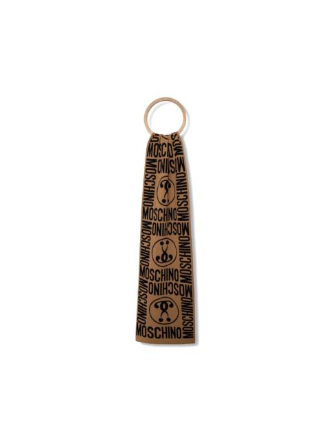 Moschino logo-jacquard scarf