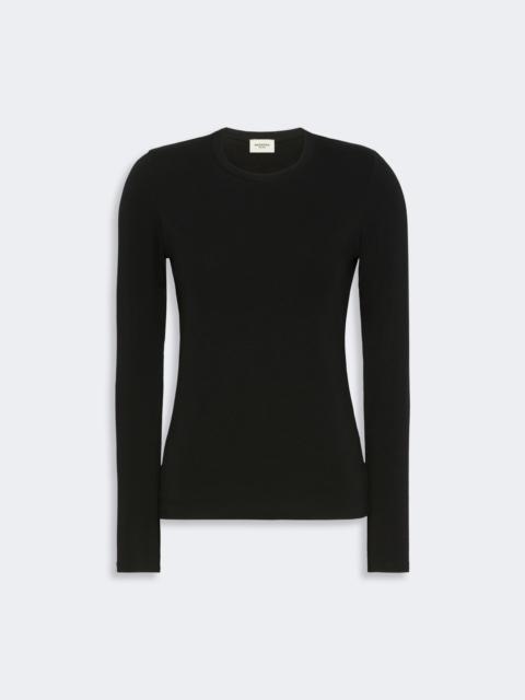 WEEKEND Max Mara MULTIE Stretch viscose jersey T-shirt - BLACK