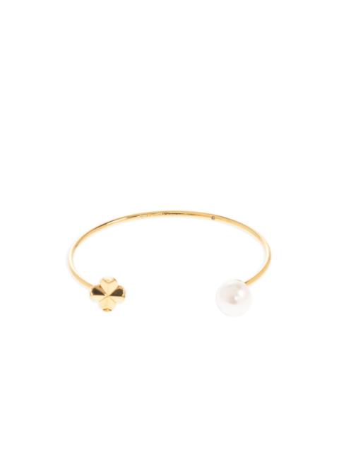 kate spade clover-motif pearl-embellished bracelet