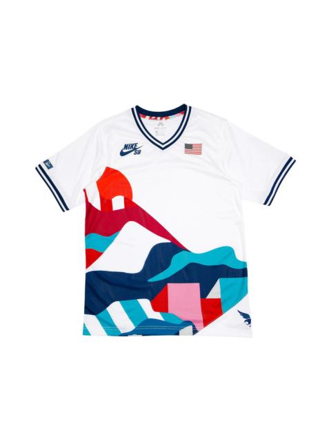 Nike Nike SB x Parra USA Federation Kit Crew Jersey White/Brave Blue