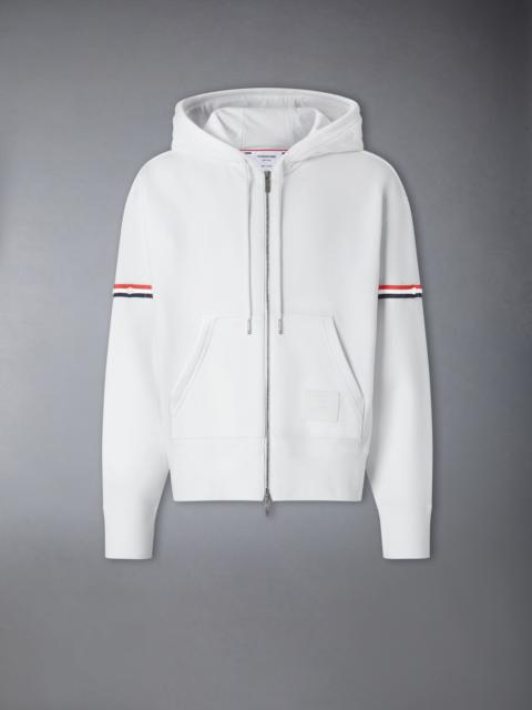 LOOPBACK JERSEY ARMBAND RELAXED ZIP UP HOODIE