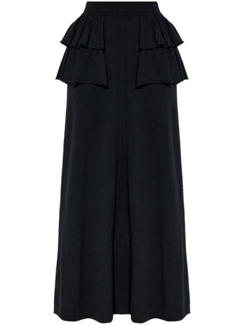 LISA YANG layered cashmere maxi skirt
