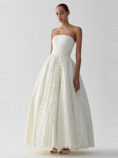 THE NEW ARRIVALS ILKYAZ OZEL Lauda Voluminous Maxi Dress white