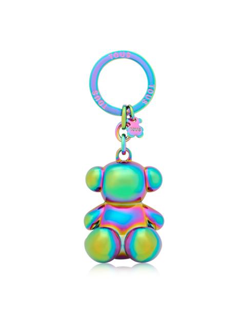 TOUS Iridescent metal Bold Bear Key ring