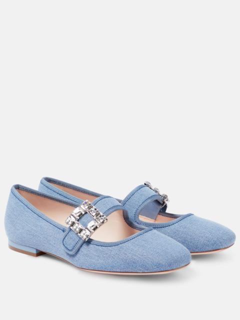 Roger Vivier Très Vivier Strass Buckle Babies ballet flats