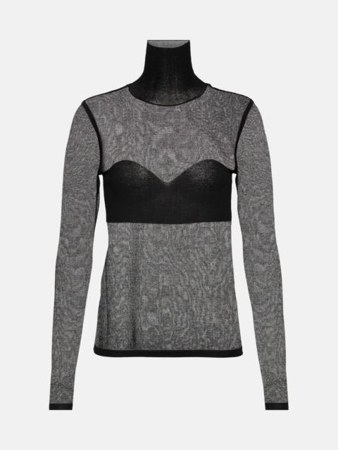 NINA RICCI Knitted turtleneck top