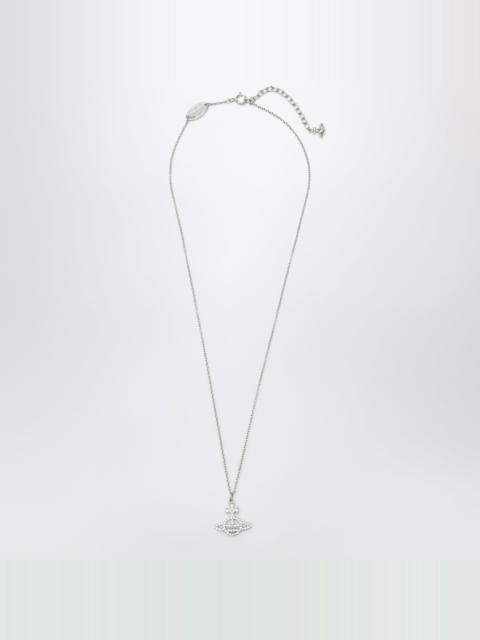Vivienne Westwood Platinum Orb pendant necklace with crystals