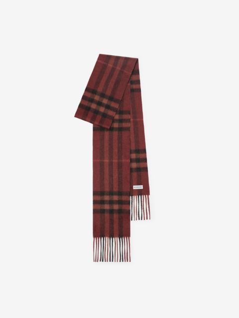 Burberry Narrow Sparkle Check Cashmere Scarf