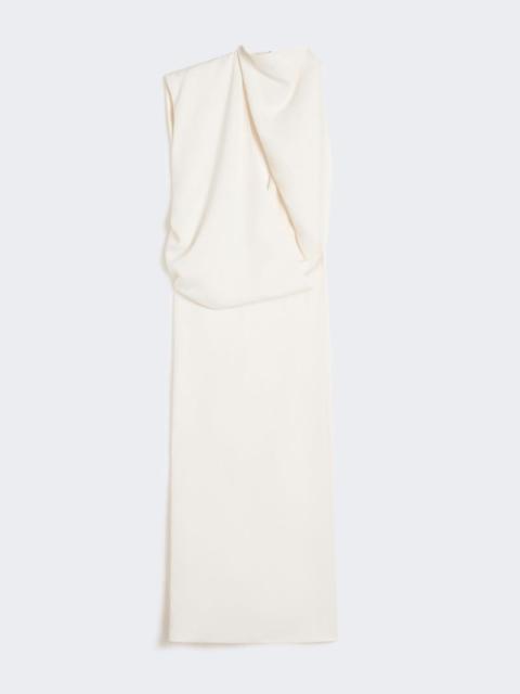 Sportmax Asymmetrical viscose dress - ecru
