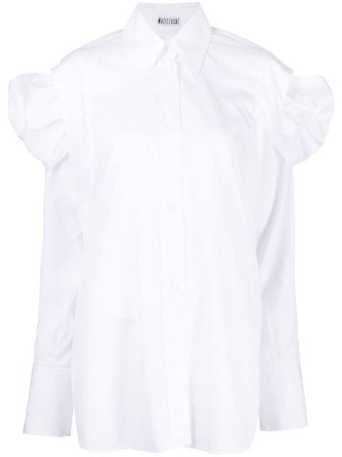 MATICEVSKI ruched oversized shirt