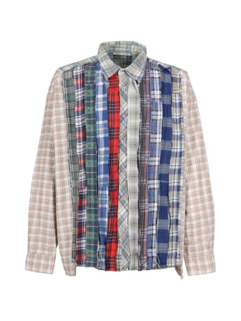 NEEDLES Ribbon patchwork flannel shirt
