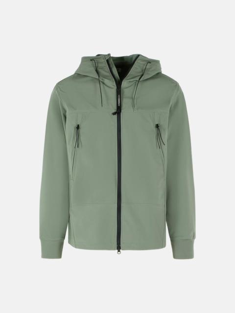 GREEN POLYESTER BLEND JACKET