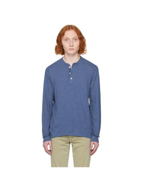 Blue Classic Flame Henley