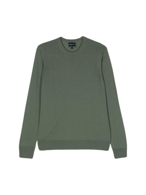 long-sleeve wool jumper