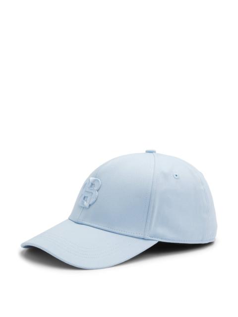 BOSS COTTON-TWILL CAP WITH EMBROIDERED DOUBLE B MONOGRAM
