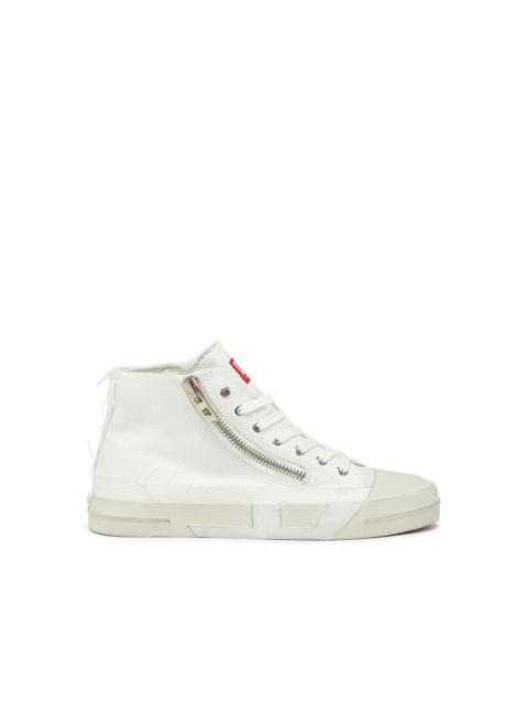 Diesel S-D-VERSE - SNEAKERS IN FRAYED CANVAS WITH D LOGO