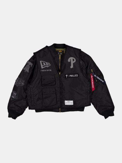 Nike PHILADELPHIA PHILLIES X ALPHA X NEW ERA MA-1 BOMBER JACKET WITH VEST