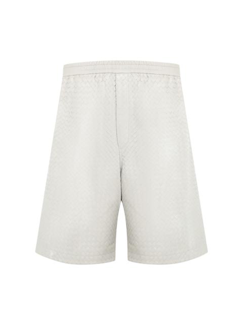 Bottega Veneta INTRECCIATO LEATHER SHORTS