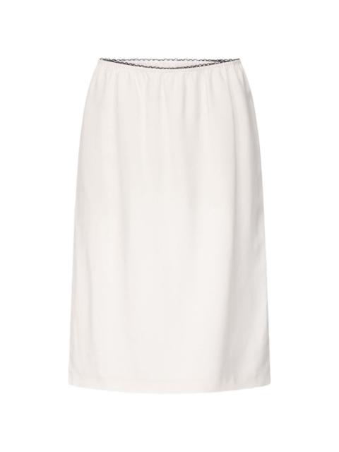 Loulou de Saison Kruise elasticated-waist straight midi skirt