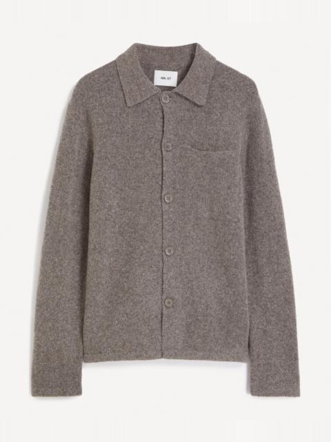 NN07 Jonas Boucle Yarn Polo Cardigan