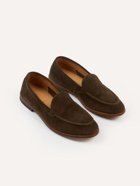 Drake's Brown Suede Henri Summer Loafer
