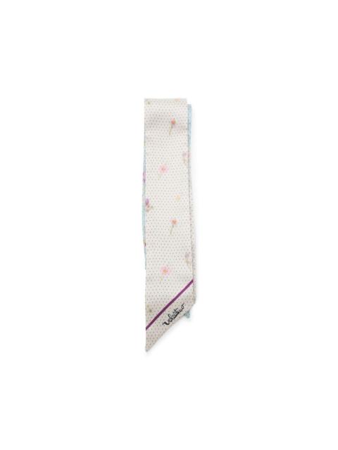 Valentino floral polka-dot scarf