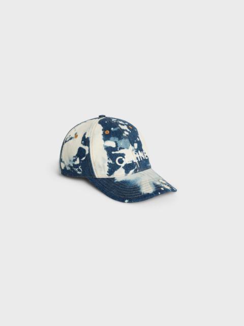 celine baseball cap in cotton and denim