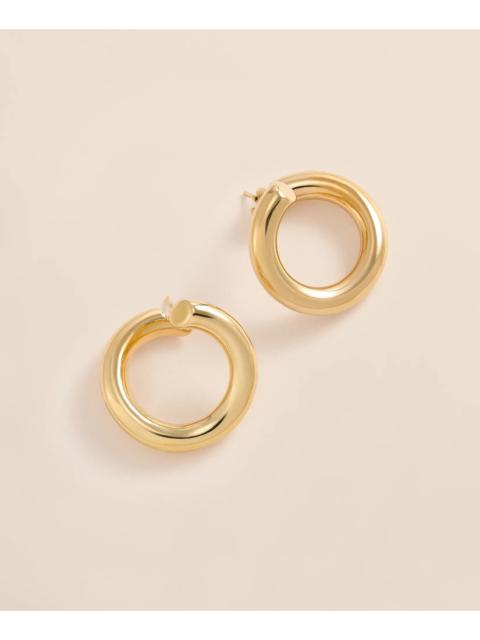 Brooks Brothers 14k Gold Hoop Earrings