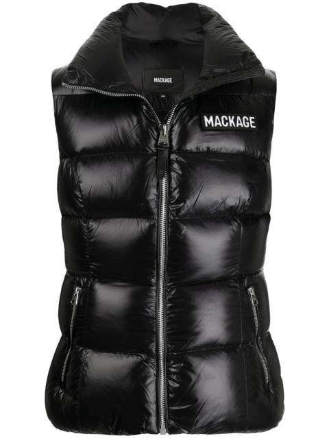 MACKAGE chest logo-patch gilet