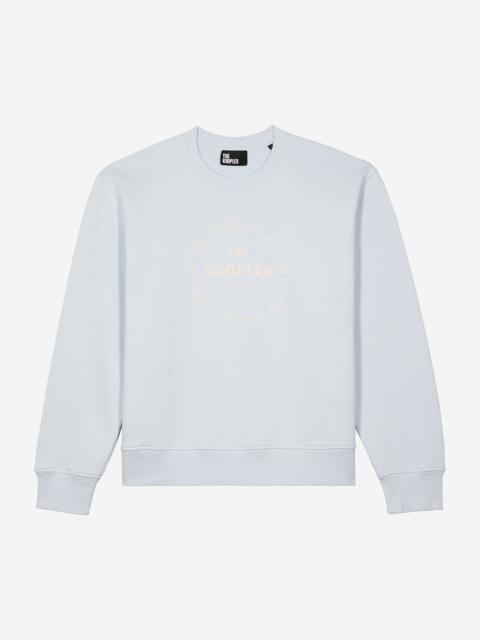The Kooples SWEATHSHIRT WITH LIGHT BLUE SCREEN PRINT