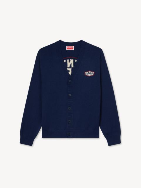 KENZO 'KENZO Paris Frame' embroidered cardigan in wool and cotton