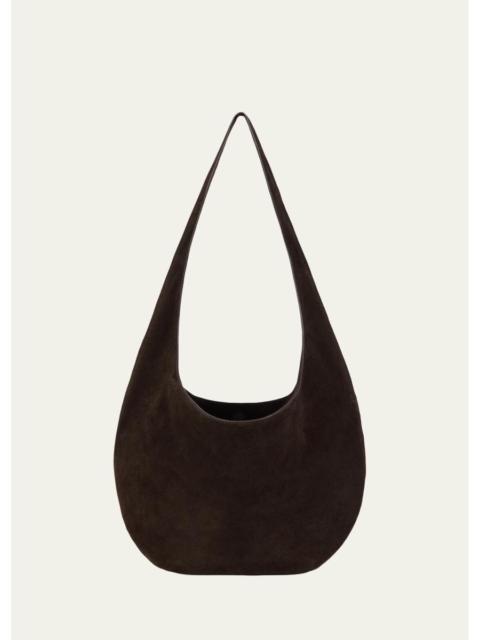 WE-AR4 The H Suede Hobo Bag