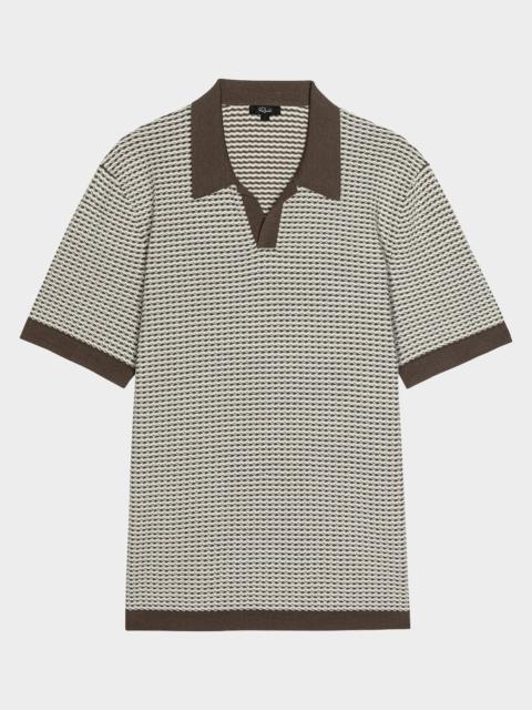 Rails Men's Hayden Cotton and Silk Polo Sweater