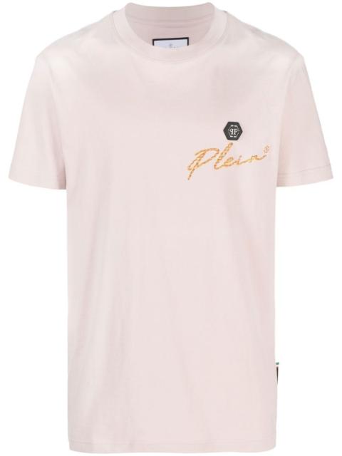 PHILIPP PLEIN pastel pink round neckT-shirt