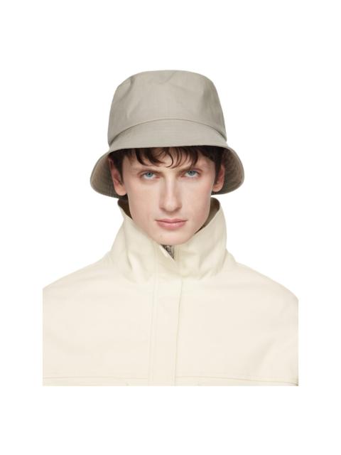 RIER Beige Cotton Bucket Hat