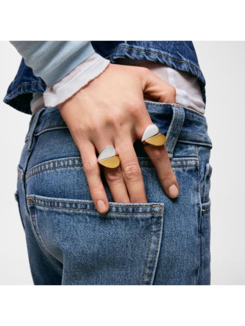TOUS Pack of two-tone heart motif rings TOUS 1950