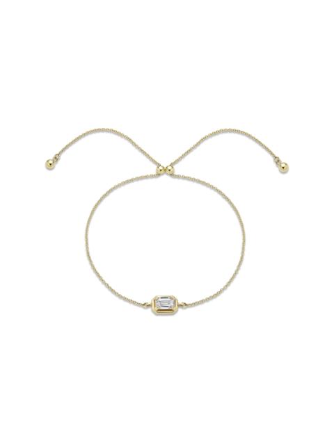 STONE AND STRAND Birthstone Emerald Cut Bonbon Bracelet