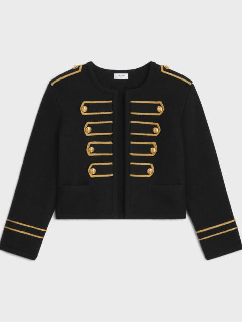 CELINE military cardigan jacket in wool